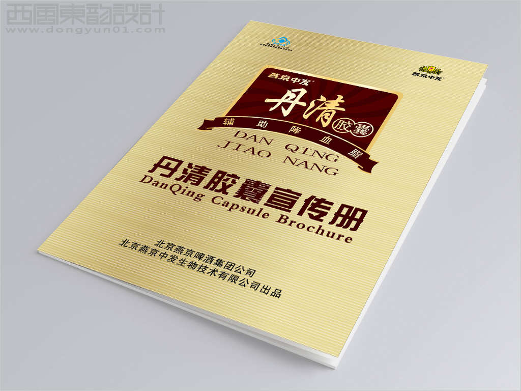 北京燕京中發(fā)生物技術有限公司丹清膠囊產(chǎn)品宣傳冊封面設計圖片
