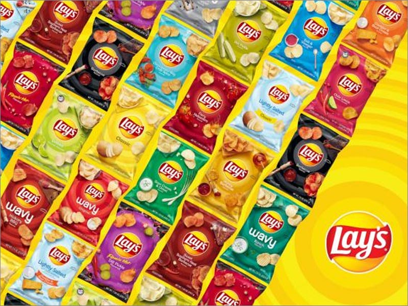 Lay's樂事薯片休閑食品包裝重新設(shè)計涵蓋了所有口味，包括115種不同的包裝設(shè)計