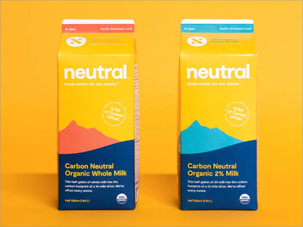 美國Neutral牛奶食品包裝設(shè)計(jì)